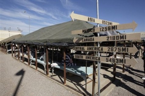 Feb. 4, 2009, in Phoenix. Arpaio said housing the illegal immigrants separately would save money, although he did not explain how other than to say it's cheaper to house inmates in tents than at traditional jails. He also said the move will be more convenient for consulate officials visiting foreign inmates and for Immigration and Customs Enforcement agents charged with deporting the inmates after they have served sentences in county jails. (AP Photo/Ross D. Franklin)