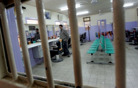 Interior view of the barbers shop at the newly opened Baghdad Central Prison in Abu Ghraib on February 21, 2009. Wathiq Khuzaie/Getty Images Europe.