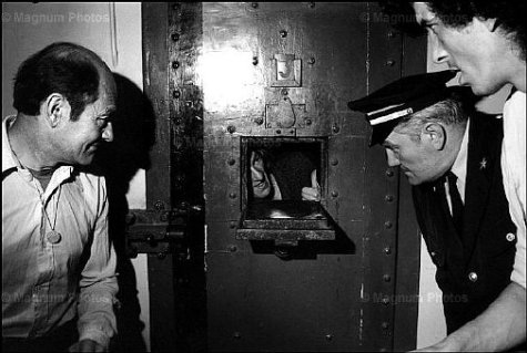 the old system for serving meals and delivering mail to convicts.