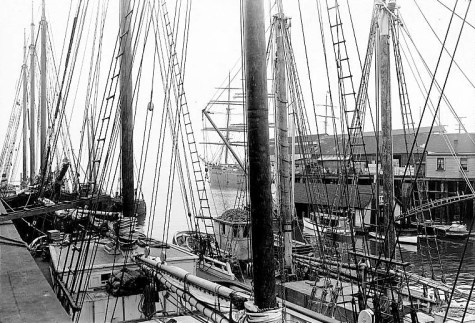 Prison ship SUCCESS, Seattle, 1915. Photographer Unknown. Image: University of Washington Digital Archives