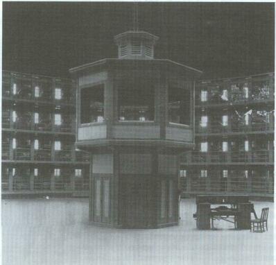 Photo of guard tower in round house at Stateville. Courtesy of Illinois State Historical Library. The second state prison was authorized at Joliet in 1857. It was built by convict laborers. That 135-year-old Joliet prison still houses more than 1,100 inmates. Meanwhile, Stateville. prison, also in the Joliet area, opened for business in 1917. Photo of guard tower in round house at Stateville. Courtesy of Illinois State Historical Library. The second state prison was authorized at Joliet in 1857. It was built by convict laborers. That 135-year-old Joliet prison still houses more than 1,100 inmates. Meanwhile, Stateville. prison, also in the Joliet area, opened for business in 1917.