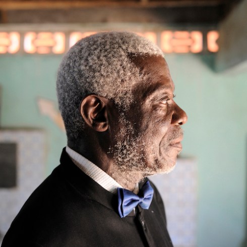 CLEMENT OLIVIER DE MONTAGUERE, descendant of Olivier de Montaguere in the family cemetery, Ouidah.