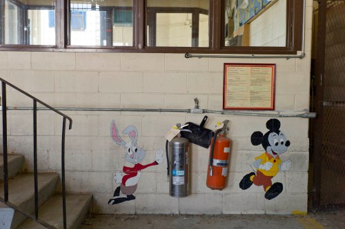 Mural,  former canvas repair shop